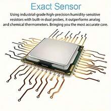 2 件迷你室内湿度计温度计，数字湿度计温度计，家居装饰，适用于温室、加湿器、办公室 - 彩色 - 查看 9