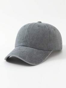 1pc Washed Solid Color Retro Casual Baseball Cap For Women - Multicolor - View 10