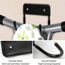 1pc Iron Ironing Hanging Hook Rack, Black Color, Suitable For Home Hanging Storage