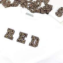 26pcs Leopard Print Letter Embroidery , Ironed Or Sewn, Leopard Print Letter Patch Stickers, DIY Jeans, Jackets, Backpacks, Baseball Caps, Mother's Day Gifts, Christmas Gifts, Easter Gifts - Multicolor - View 8