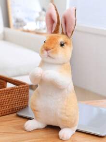 Aufrechte Kaninchen Plüschfiguren, 24cm, sortierte Farben, Polyester, perfekt für Halloween, Thanksgiving, Weihnachten, Neujahr, Valentinstag, Muttertag, Karneval, Ostern, Zuhause, Büro, Auto, Outdoor Deko