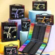 Touchmark Schwarze Mythos Pro. Malkasten mit 80/60/48/36/24/12 Farben für alle Arten von Malerei, Zeichnen, Geschenke, Schule, Kunst, Schreiben, gute Leistung, Schulmaterial, Schulbeginn