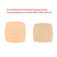 10/50/100opcs Air Fryer Disposable Paper Pads, Oven Paper Liner, Oil-Proof Non-Stick, Heat Resistant, Multi-Purpose Baking Tool, 8.5 Inch Square Perforated Parchment Paper, Home Life Baking Disposable Oven Pad, Kitchen Essentials, Suitable For Baking, Microwave Ovens, Compatible With Air Fryer, Suitable For Home Cooking And Food Lovers