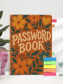 Trees 1pc Simple Password Book,A5 Size Minimalist 52 Sheets Advanced Address Password Manager With Website Password Quick Access Username,Password Storage Perfect For Home Office Internet Computer Logins School Supplies,Back To School