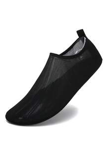 Women's Summer Hollow-Out, Breathable Aqua Shoes For Outdoor Swimming - Black - View 3