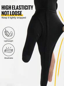 1只装 WRELS 左/右手轻便透气防滑耐磨专业台球/斯诺克手套，三指设计，露指，适用于斯诺克和台球 - 防滑握柄，均码，运动手套