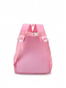 1pc Super Cute Dragon Cartoon Printed Children's Backpack, Padded Shoulder Straps Design, Suitable For School And Daily Use