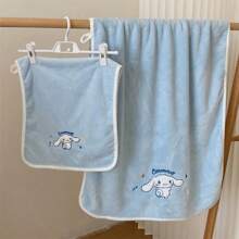 Sanrio 5pcs Children's Towel, Face Wash Square Towel, Soft, Fluffy, Cute, The Perfect Choice For Bathing Time! Home Bathroom Decor Fall Decor Back To School For Beauty Salon Home Bathroom