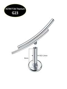 1 Stück F136 Titan Innengewinde Lippen Stud Monroe Labret Ohrknorpel, Tragus, Helix, Ohrläppchen Piercing Ohrringe Schmuck 16G