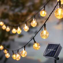 1pc 3 Meters 30 LED 3-Mode Solar Fairy String Lights, Waterproof Outdoor Decor For Festival, Party, Garden