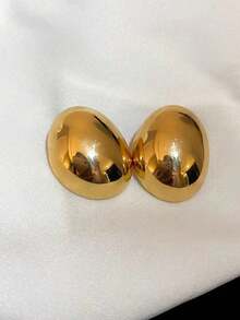 زوجين من أقراط الخرز موضة، أقراط من الفولاذ المقاوم للصدأ للنساء ، طراز مؤثر على انستجرام