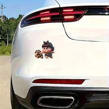 拳击女孩 PVC 贴纸、汽车划痕贴纸、车窗、卡车、笔记本电脑、玻璃墙装饰贴纸