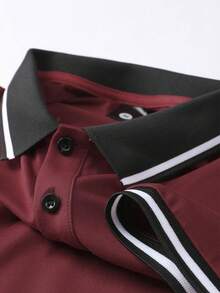 5件男士高尔夫服装POLO衫短袖T恤polo衫运动休闲户外运动polo衫男式polo衫男式男式t恤纯色百搭经典色健身训练服篮球足球橄榄球高尔夫服装