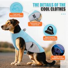 Hunde Kühlweste für den Sommer, leichtes Kühlshirt für kleine Hunde, verstellbare Sommer Hundetshirt Jacke für warmes Wetter, Hunde Kühlweste für kleine, mittlere und große Hunde