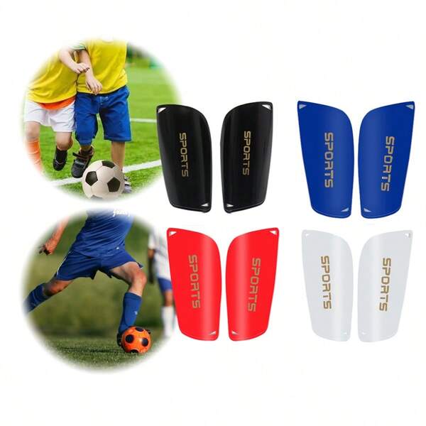 4 Pairs Adult & Youth Football Shin Guards, Leg Protection Equipment For Matches & Training