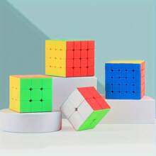 Magic Cube 2x2 3x3 5x5, Smooth Speed Cube, Stickerless Cube, Educational Toys Children Puzzle Toys, Designated For Competition, Kid Toys Magic Cube Gift
