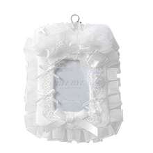 Rosyposy K-POP Fluffy Lace Photocard Holder 3.5" With Keychain - Cute Double-Sided Idol Card Protector Sleeve For Backpack, Purse, School Supplies,Back To School
