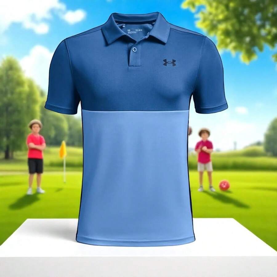 Under Armour Performance Blocked For Kids - 藍色 - 查看 1