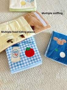 1 套狗狗零食益智玩具 - 可折叠宠物益智喂食器玩具，卡通可爱慢速喂食器，喂食训练互动玩具 - 彩色 - 查看 5