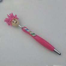 2-In-1 Plush Smiling Face Rainbow Tie Ballpoint Pen, Multi-Color Touch Screen Pen, Suitable For Creative Gifts In Offices And Schools, School Supplies,Back To School
