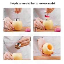 304 Stainless Steel Apple Corer Digger, Fruit And Vegetable Corer Stew Rock Sugar Snow Pear Mold Fruit Corer Digger Apple Rice
