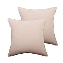 2pcs Creamy Snowflake Herringbone Throw Pillow Covers, Soft & Breathable Square Cushion Covers, Polyester Fiber Material, Size Options: 40x40cm, 45x45cm, 50x50cm, Minimalist Herringbone Pattern Creates A Cozy Atmosphere, Suitable For Home Decor In Living Room And Bedroom, No Pillow Inserts.