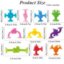 40/46 件堆叠玩具，适合 3-6 岁幼儿，儿童建筑玩具、窗户玩具、旅行玩具、益智玩具、婴儿洗澡吸盘玩具，适合男孩女孩的圣诞节生日礼物 - 彩色 - 查看 12