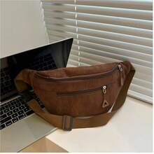 [Preference Style] Autumn/Winter Corduroy Crossbody Bag - New Chest Bag - Women's Casual Shoulder Bag - Student Commuter Bag For Women Storage Organizer Travel Essentials Back To School Dormitory Storage