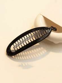 1/2 Stuks Amber Bananen Clip Paardenstaart Clip Franse Elegante Hoge Craniale Top Haar Clip Krullend Haar Clip