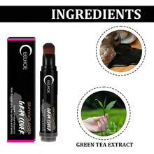 Disposable Hair Dye Pen, Portable Temporary Hair Color, Long-Lasting Cover For White Hair, Temporary Hair Dye Paste, Black Temporary Hair Dye Supplement  | Sleek Design, Creamy Texture, Waterproof Root Touch-Up Stick For A Natural Look - Black - 1pc-black Colour - View 2