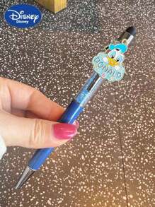 Disney Disney Premium Crystal Gradient Press-Type Gel Pen Set - Officially Licensed Mickey & Minnie & Daisy & Donald & Winnie The Pooh Collectible Design With Interchangeable Character Plates, 0.5mm Quick-Dry Black Ink (2000+ Pages), Luxury Writing Instrument For Journaling & Sketching - Elegant Gift For Disney Collectors & Educators, School Supplies,Back To School