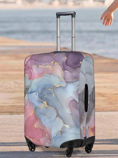 18-32Inch Luggage Cover Elastic Suitcase Cover Travel Case Cover Luggage Full Body Pattern Anti-Scratch Protector Case Protector Cover Travel Suitcase Cover For 18 To 30 Inch Protective Cover Allover Print Dustproof Cover Trolley Case Luggage Dust Cover Travel Accessories Bag For School School Accessories School Stuff