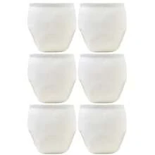 6件柔软训练裤，透气可洗幼儿训练裤，四季皆宜，混色，送给男宝宝和女宝宝的理想礼物，针织面料，防漏，布尿布替代品