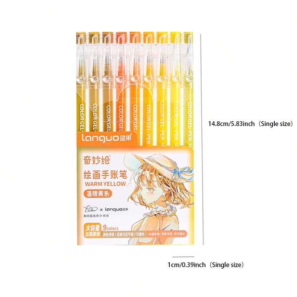 Blue Fruit Collab Aesthetic Highlighter Pens, Fluorescent Painting Anime Colored Markers, Suitable For Students & Artists,School Supplies,Back To School