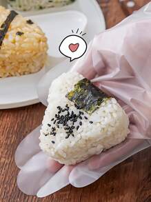 1 pieza Molde para sushi Onigiri Molde para bolas de arroz Molde de bolas de arroz triangulares Fabricante de bolas de arroz bentō Molde de sushi japonés 6 piezas Molde de sushi triangular Herramienta de procesamiento de alimentos lista para usar y fabricar manualmente para restaurante y niños