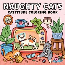 Neues freches Katzen Malbuch, ein Segen für Katzenliebhaber und Malbegeisterte, beinhaltet gemütliche Momente mit schelmischen Katzengefährten, Malbuch für Erwachsene, Lernspielzeug für Kinder, Familienzusammenkunft, Geschenk zum Schulanfang, Malbuch, Schulmaterial
