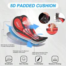 Pantaloni da ciclismo da uomo XTIGER, con imbottitura 5D per il sedile, tre tasche, pantaloni da ciclismo con strisce antiscivolo, leggings da ciclismo da uomo, comodi e aderenti, traspiranti e ad asciugatura rapida, adatti per sport all'aperto e attrezzatura da ciclismo casual