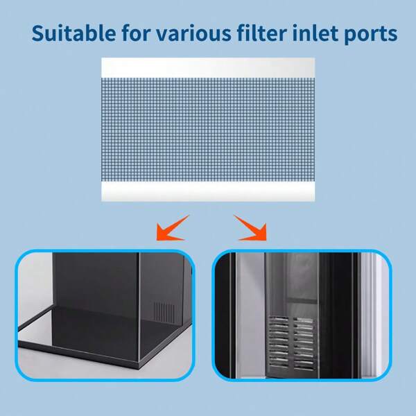 Aquarium Filter Inlet Grid Cover, Isolation Baffle Net, Fish Tank Inlet Filter Barrier Net, Inlet & Outlet Modification Accessory, Prevent Fish, Plants And Shrimp From Being Sucked In, Suitable For Aquarium Inlet Filter Protection Net