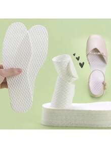 10pairs Sweat Absorbent Odor Resistant Breathable Barefoot Ultra Thin Foot Pad For Male & Female, Summer, Wood Pulp Insole For High-Heel Shoes, Shoes And Boots Accessories Boy Valentine Heart Women's Valentine