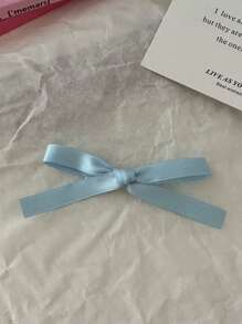 2 pezzi/set Fermagli da capelli in metallo a fiocco in tinta unita per donna, stile universitario adatti per uso quotidiano, a casa, per il pendolarismo, casual all'aperto e appuntamenti, per la primavera/estate, mollette a molla, mollette per capelli, fermagli per capelli, graffette per capelli