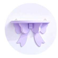 1 Peça Prateleira de Armazenamento Decorativa de Parede para Quarto, Ornamento de Parede Suspenso, Peça de Acessório de Laço Fofo para Quarto de Meninas