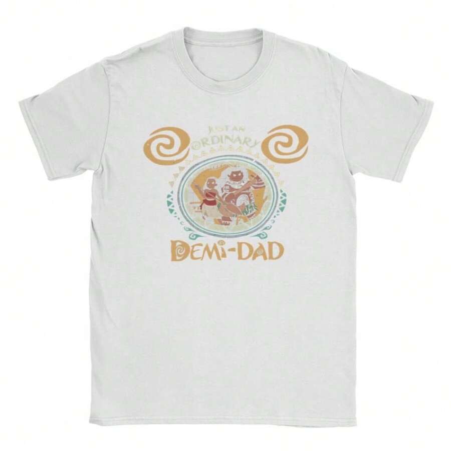 COOL SUMMER Funny Moanas Maui Stronge T Shirts Men's 100 Cotton Funny T-Shirt Crewneck Just An Ordinary Demi Dad Tee Shirt Clothes Unique - White - View 1