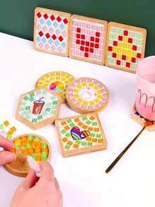 720/600/100pcs Mosaic Ceramic Tile Cubes, Crystal Glass Ceramic Tiles For Crafts And Decorations, Handmade Puzzles And Decorative DIY Gift Materials For Holidays