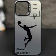 bandai 1pc Fashion Basketball Print Shockproof Phone Case, Compatible With Apple & Devices