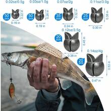 SANWEAL120PCS 200PCS Fishing Weights Sinkers Premium Split ShotFishing Weights Sinkers Round Removable Fishing Sinkers 5 6 Sizes - Black - View 5
