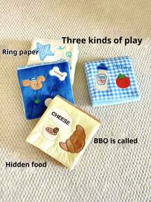 1 套狗狗零食益智玩具 - 可折叠宠物益智喂食器玩具，卡通可爱慢速喂食器，喂食训练互动玩具 - 彩色 - 查看 4