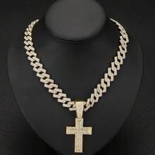 Cross Alloy Pendant Necklace,Daily Outfit, Street Party Exquisite Craftsmanship, Bold Boutique, Men's Accessories, Atmospheric Jewelry, Holiday Gifts.