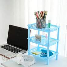 1 件 3-4 层加厚储物架，模块化浴室/厨房收纳架，桌面杂物管理架 - 彩色 - 查看 3