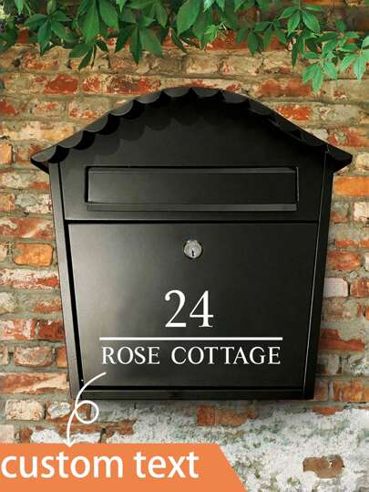 3pcs/1 Piece Custom Stickers, Custom Text Transfer Stickers, Custom Name Vinyl, Custom Gifts, DIY Decorative Crafts, Mailbox Stickers, Suitable For Graduation Ceremonies, Mailboxes, Road Signs, Holiday Necessities, Weddings, Party Decorations, Offices, School Decoration Stickers, Suitable For Teacher Gifts, Father's Day,Christmas Decorations, Christmas Gifts