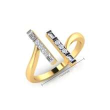 Elegant Ring, 18K Gold Plated With Zirconia, Minimalist Style Women's Ring, Jewelry For Engagement, Wedding, Daily Wear, Party Accessory Or Personal Style Statement